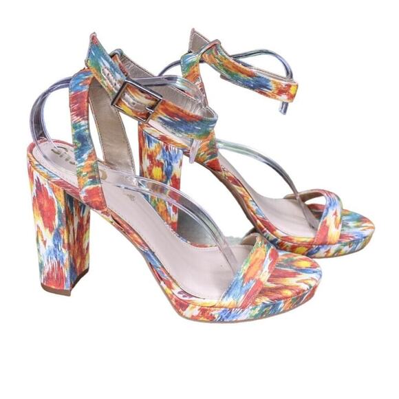 Circus By Sam Edelman Annette Platform Sandals High Block Heel 7.5M - Picture 1 of 5
